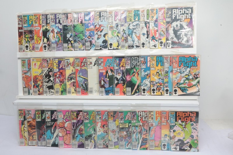 Vintage Lot Of 42 Alpha Flight Comic Book Various Issues. 2-16, 18-32, 36-36