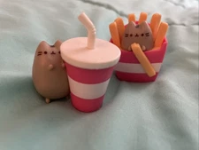 Pusheen Figurines 2020. Fries And Drink.