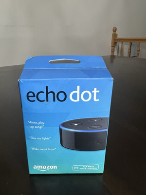 Amazon Echo Dot 2nd Gen Smart Speaker Alexa Far Feild Voice Control, Black NEW