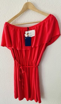 CONLEYS BLUE BASIC SOMMER STRAND KLEID PINK GR.L 40 42 TOP RÜSCHEN DETAILS