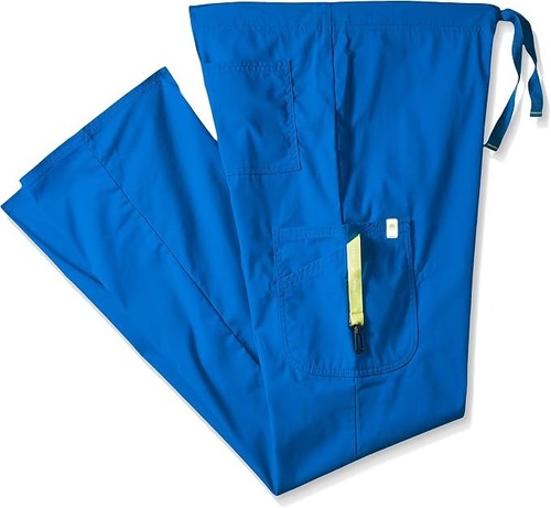 NEW MENS BIG & TALL CODE HAPPY BLUE SCRUB PANTS DRAWSTRING WAIST SIZE 2XLT