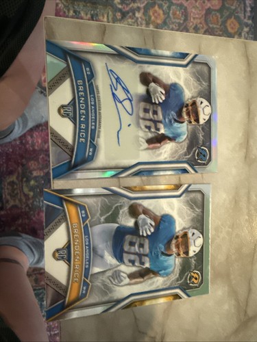 Brenden Rice Autograph Card And Base Card | eBay