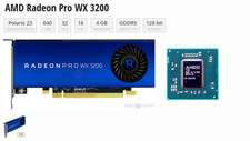 AMD Radeon Pro WX 3200 4GB GDDR5 Graphics Card  Full Profile  4x mDP  