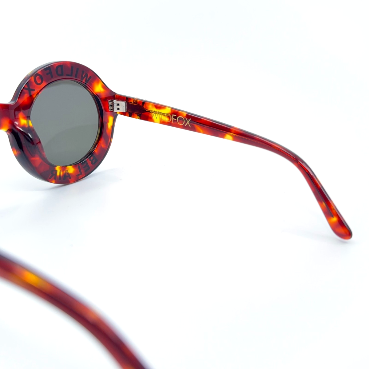 WILDFOX Bel Air Brown Tortoise Sunglasses Round Eyewear | eBay
