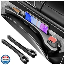 SSNNUU 2PCS Car Seat Gap Filler Organizer with Phone Holder,[Upgrade Version]