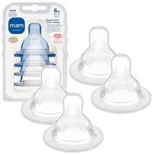 MAM Baby Bottle Anti-Colic 4 Count Pack of 1 , Extra Fast Flow, 4 Pack
