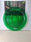 Vintage Anchor Hocking Waterford Green Cake Serving Plate 13.75" RELISH PLATTER