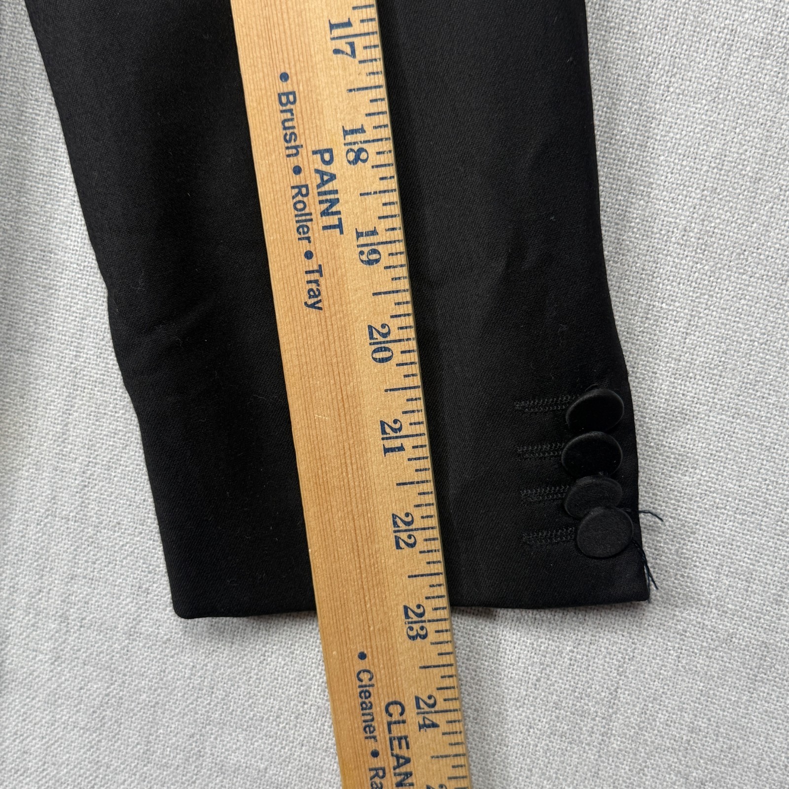 Hugo Boss Suit Jacket One Button Lined Black Wool Workwear Size 38S thumbnail 10