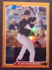 2019 Bowman Heritage Prospects Chrome Orange Blake Rutherford # 92CP-BR 20/25