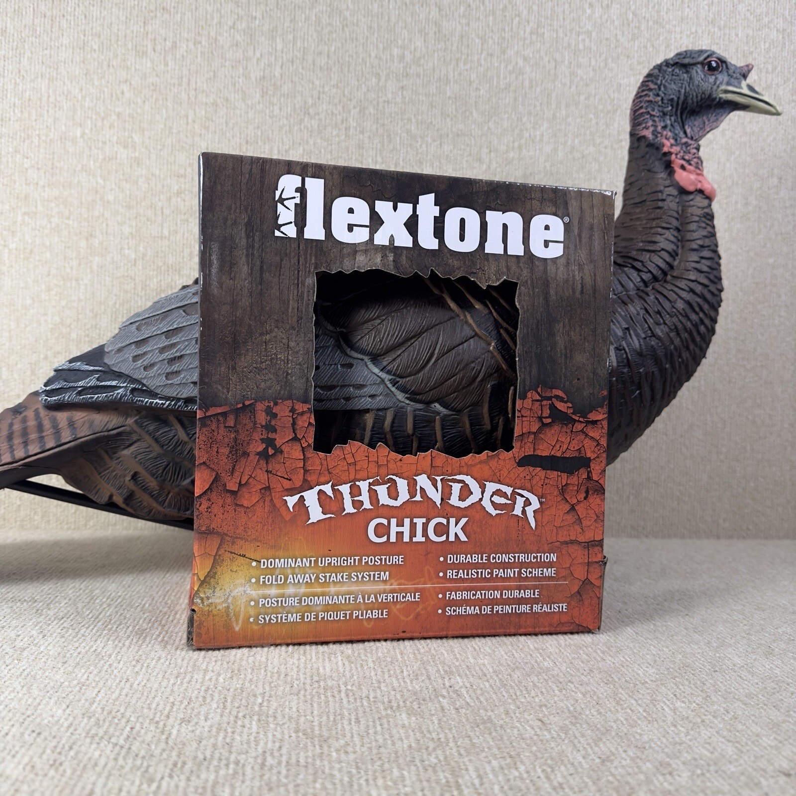 Flextone Thunder Chick Upright Turkey Hen Decoy FLXDY315 Realistic