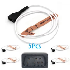 5Pc Adult/Neonatal disposable oxygen sensor Compatible with NONIN 8700 8800 7Pin