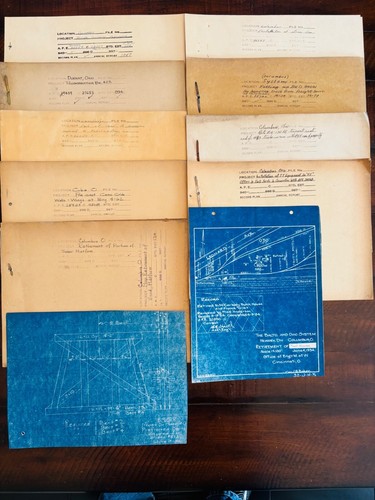 1930-50’s Vintage Railroad Schematics B & O PRR Bridge Turnouts Ohio Blueprints