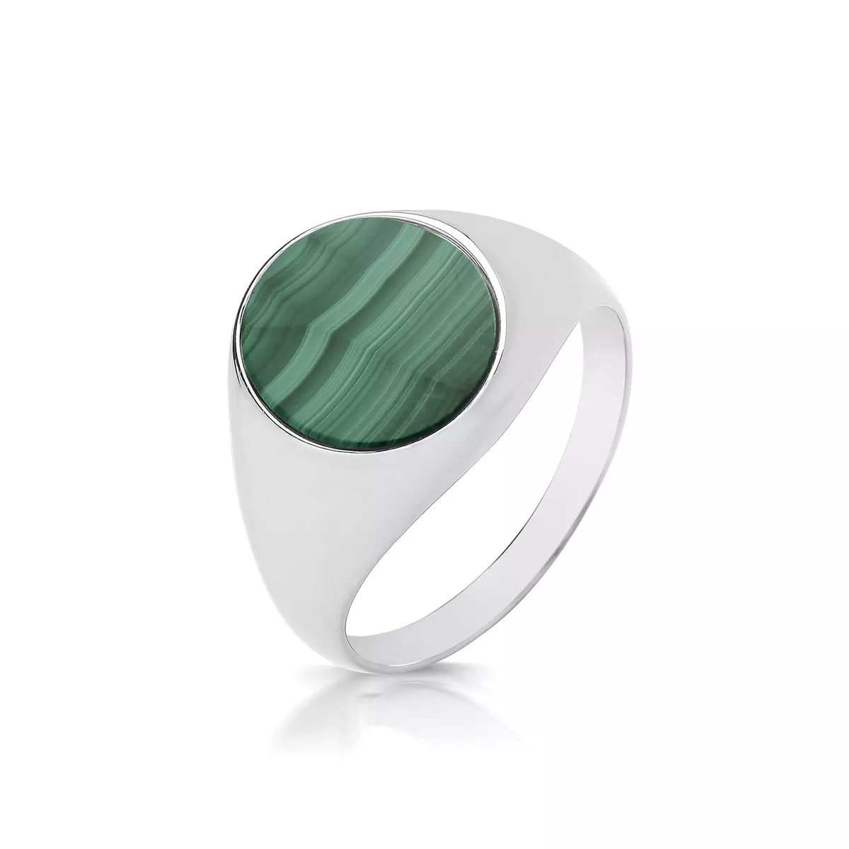 Malachite on sale signet ring