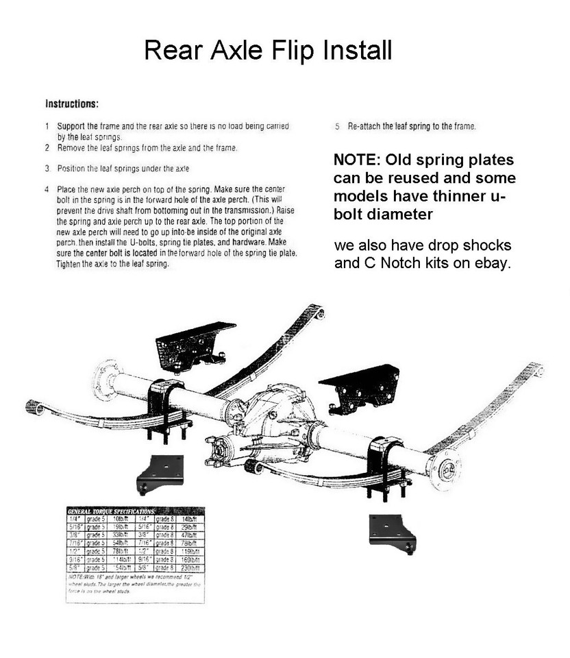 19721993 Dodge Ram D100 D150 6" Drop Axle Flip Relocater Kit Lowering