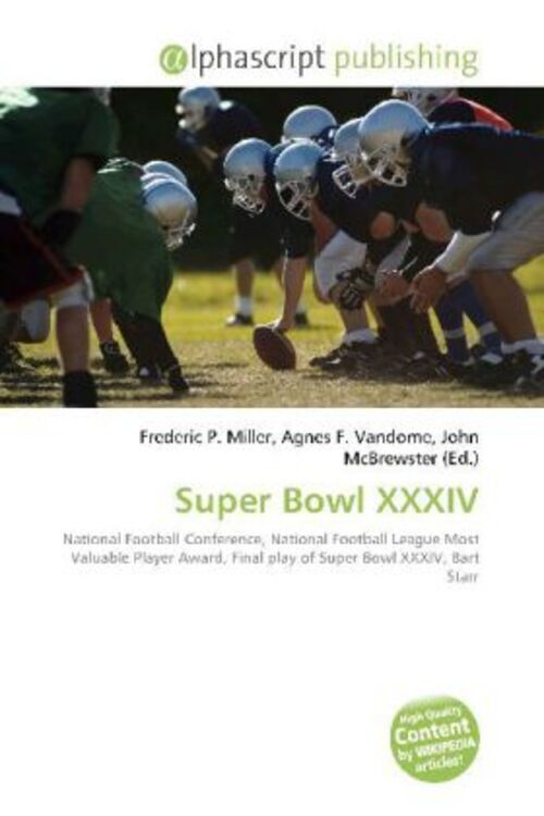 Frederic P. Miller (u. A.) | Super Bowl Xxxiv | Taschenbuch | Englisch