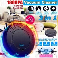 3-in1 Rechargeable intelligent sweeping robot smart floor vacuum cleaner Sweeper