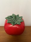Vintage McCoy Large Ceramic Red Apple Tomato Cookie Jar — photo 3