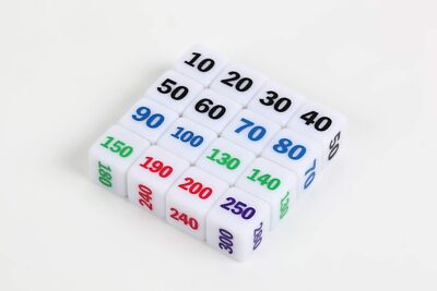 Toyger Damage Dice (made of resin) Pokemon card also supports