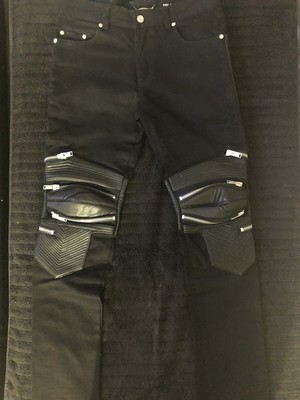 ysl biker jeans