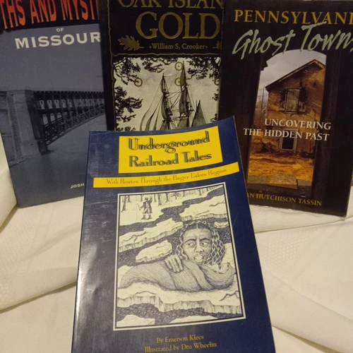 Underground RR in Finger Lakes Ghost towns in PA and two more Four Cool books