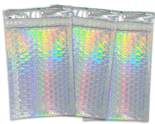Paquete combinado de sobres de envío de polietileno acolchados de burbujas metálicas de 4x8" - Imagen 29 de 94