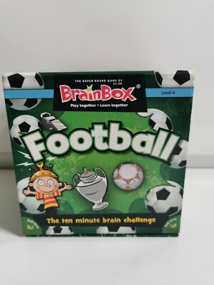BrainBox Football - Brain Challenge Trivia Memory Game 8yrs+ Complete 