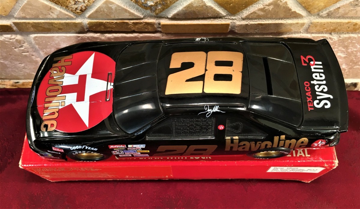DAVEY ALLISON #28 Texaco Havoline 1990 Black Gold 1/24 BW Bank