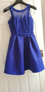 little mistress royal blue dress