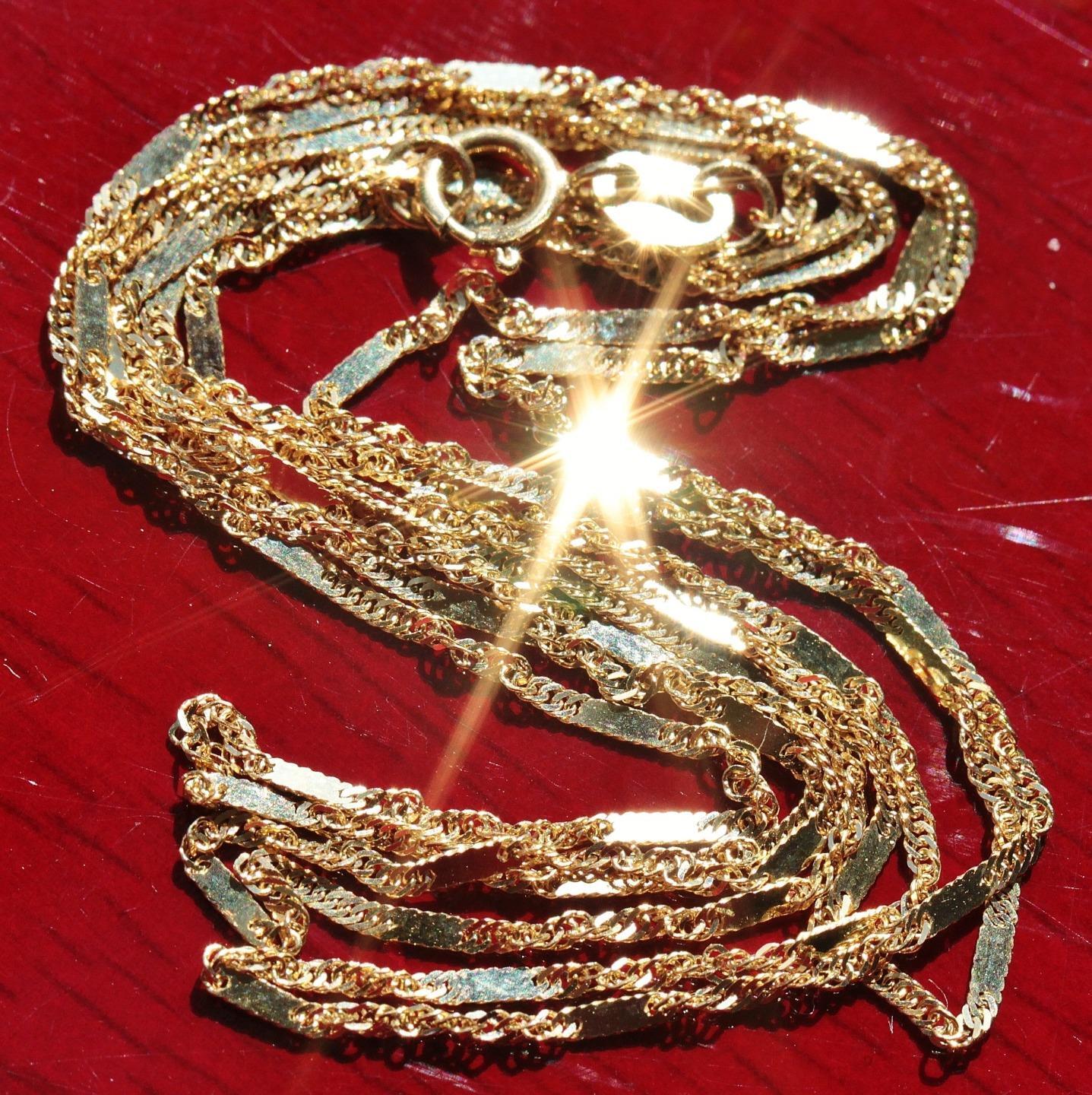 14k Box Chain 52.5cm 0.8mm ネックレス｜メンズ