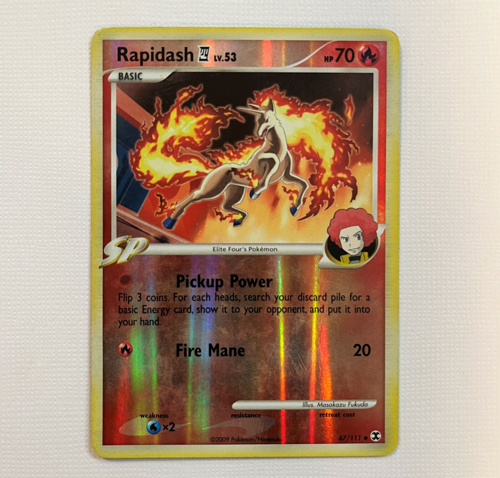 Pokémon Rising Rivals - Rapidash - 2009 Reverse Holo - 47/111