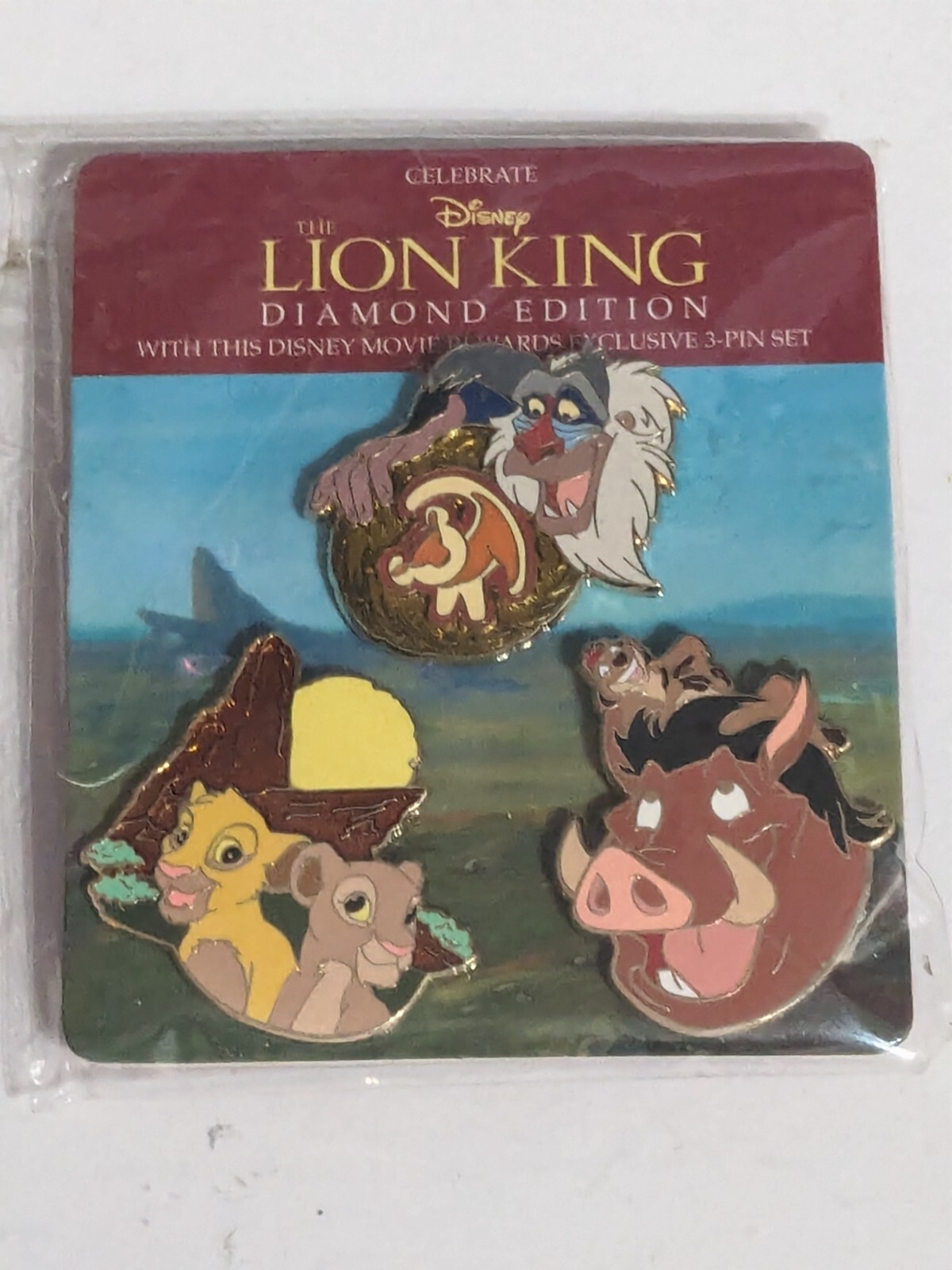 THE LION KING Trading Pins Set Of 3 By Disney Movie Rewards EXCLUSIVE 2011