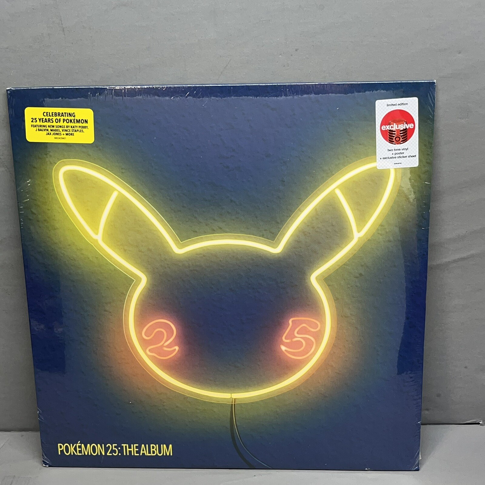 Pokémon 25 The Album LP Vinyl 2022 Target Edition Red White Split Variant