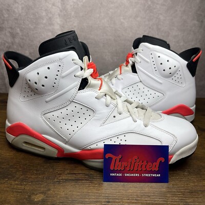 Air Jordan 6 Retro 2014 White Infrared Size 12 384664-123 OG Rare