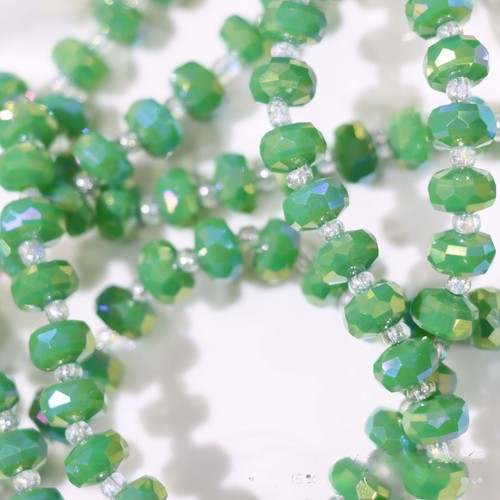 Handmade jewelry with 8mm wheel crystal loose bead through-hole cut surface - Picture 54 of 67