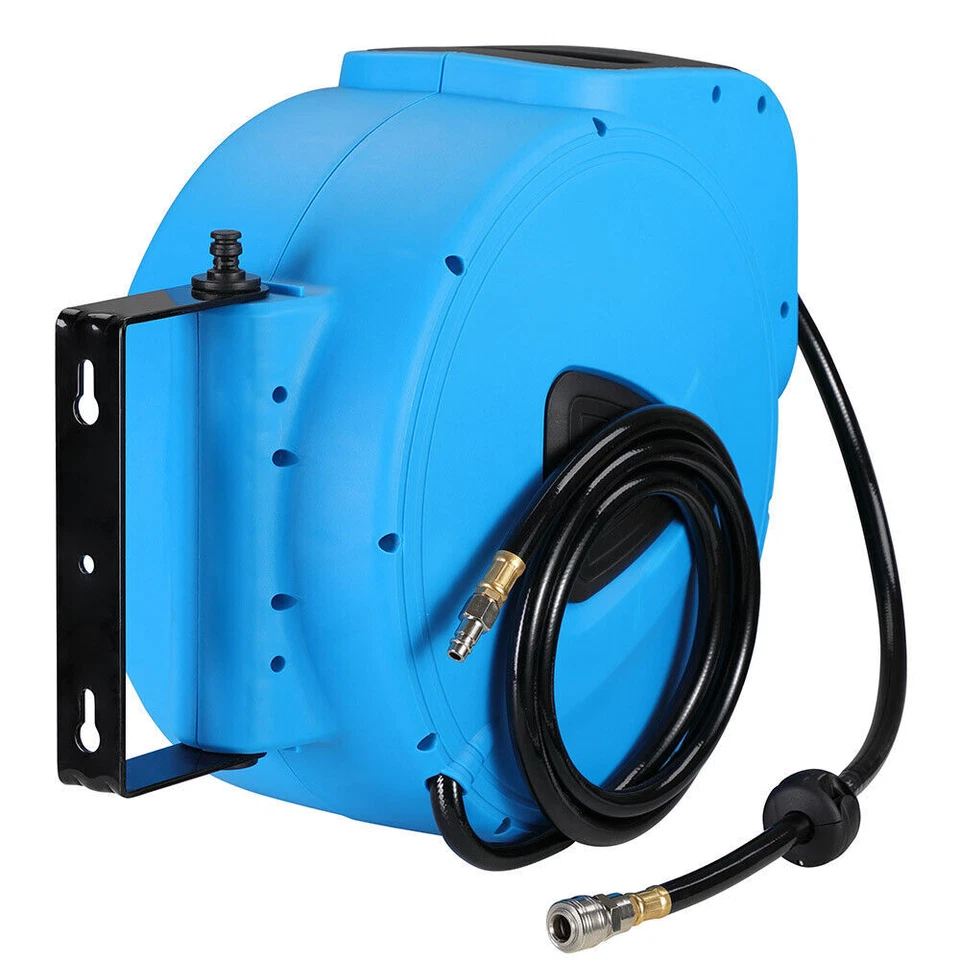 Avvolgitubo Aria Compressa con Tubo 30 Mt Attacco 1/4 Fissaggio a Parete Muro - Immagine 4 di 4