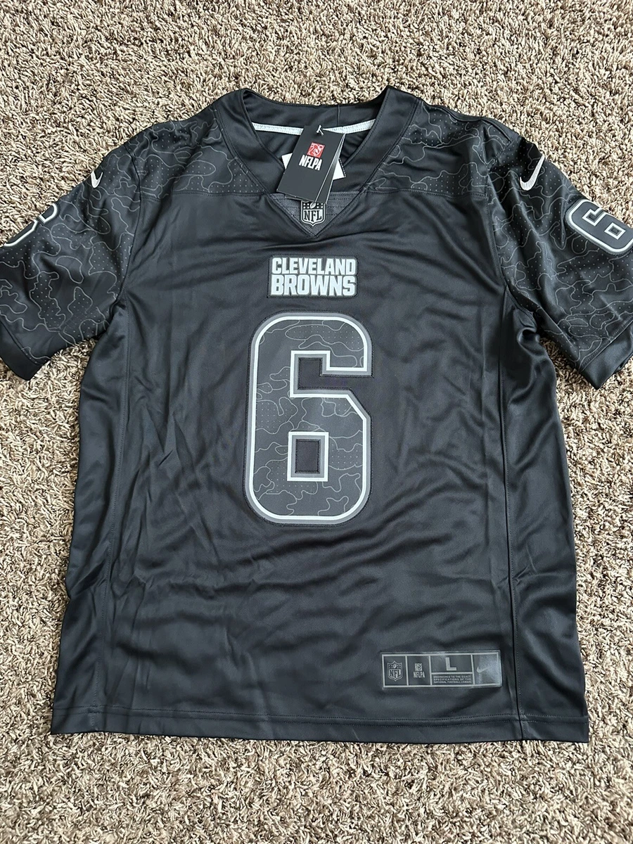 Cleveland Browns Baker Mayfield Nike RFLCTV STITCHED Black Jersey