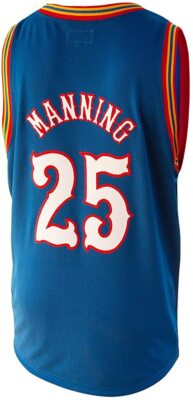Kansas Jayhawks Danny Manning #25 Retro Brand Men's Blue NCAA