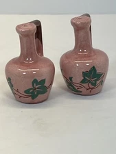 VTG Water Jug Pitcher SALT & PEPPER Shakers Ceramic Made in Japan