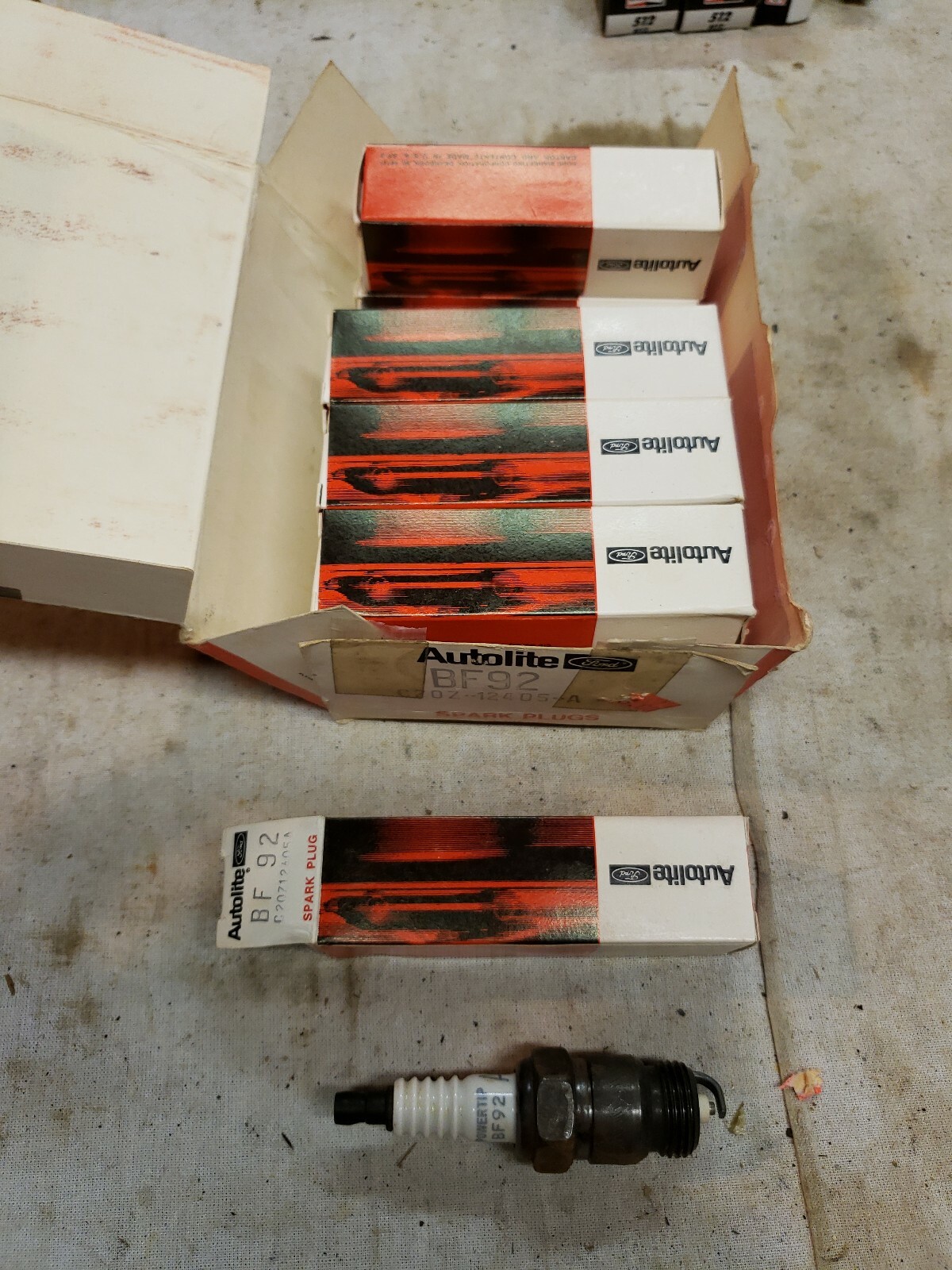 Autolite BF92 Spark Plugs x10 Ford Mercury C20Z-12405-A 1950s 1960s