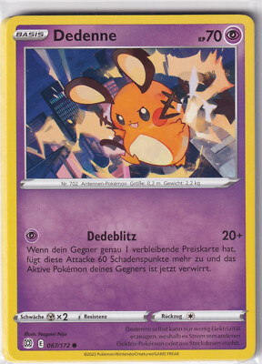 Pokemon Dedenne 067/172 BRS Dt. Common (B2723)