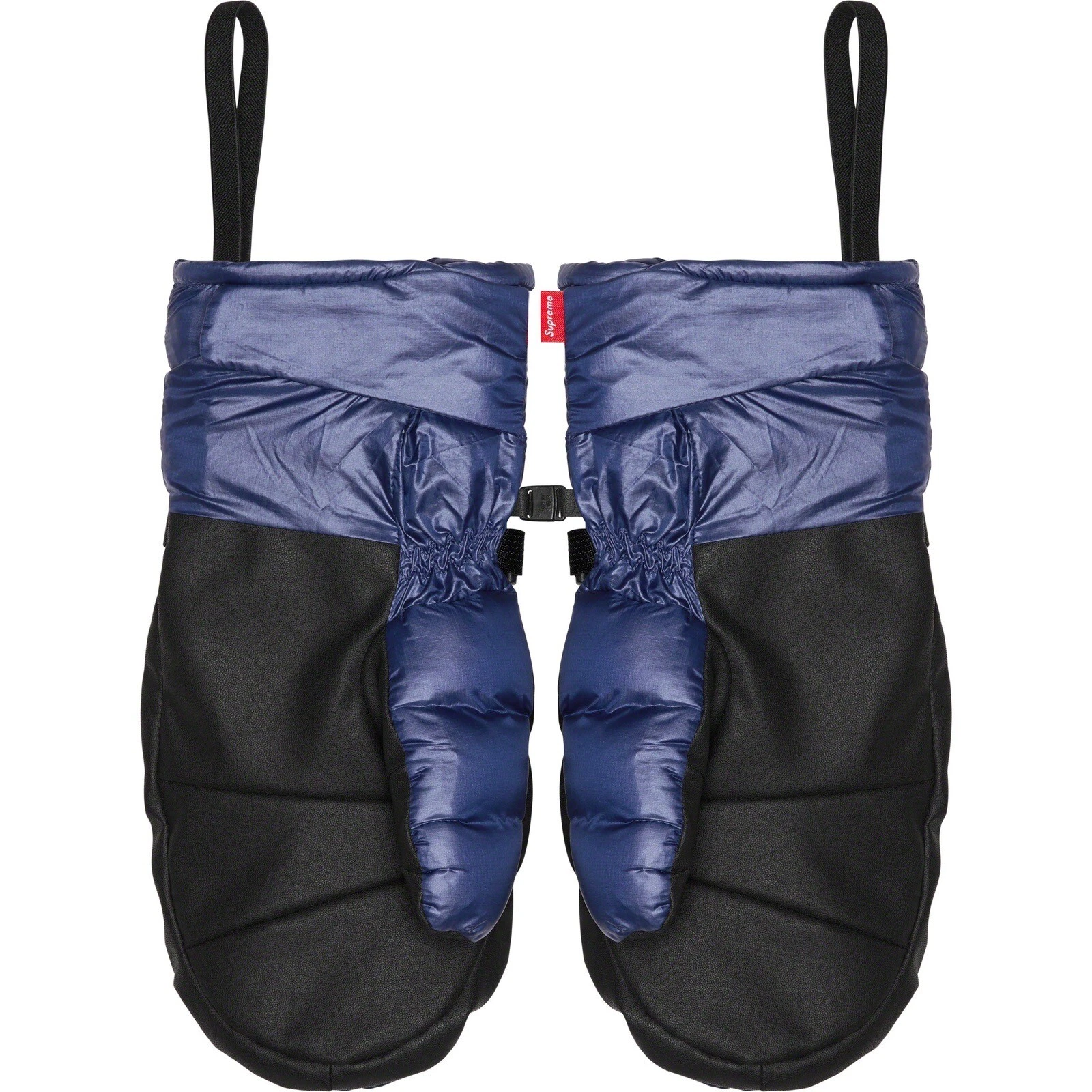 Supreme Featherweight Down Mittens Water Resistant Gloves Navy Ski Snowboard NWT
