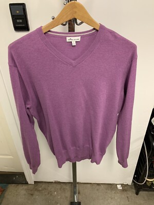 Peter Millar Pink V Neck Golf Sweater Small UK