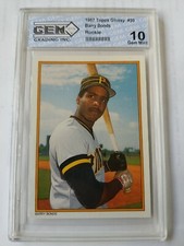 1987 Topps All-Star Glossy Barry Bonds Pirates #30 Rookie GEM MINT 10 #SC3006661