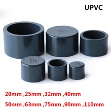 20mm-110mm PVC UPVC Water Supply Pipe Plain End Caps Plugging Cap Thick Fittings