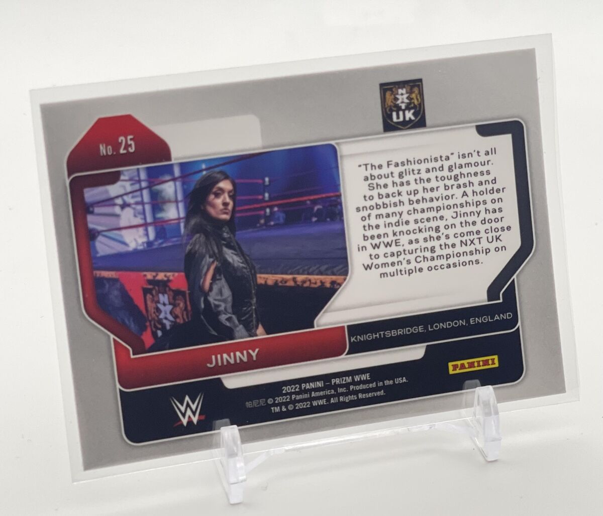Jinny 2022 Panini Prizm WWE #25 RC Rookie NXT UK Wrestling Jinny 2022 Panini Prizm WWE #25 RC Rookie NXT UK Wrestling