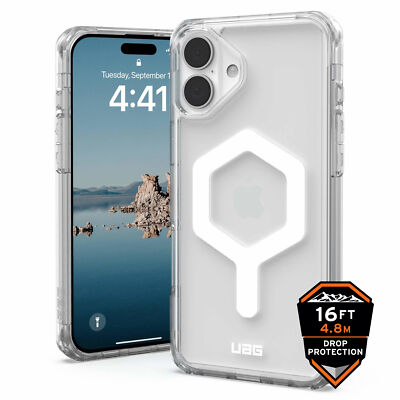 Urban Armor Gear (UAG) Plyo MagSafe Tough Case Hülle für Apple iPhone 16 - Ice