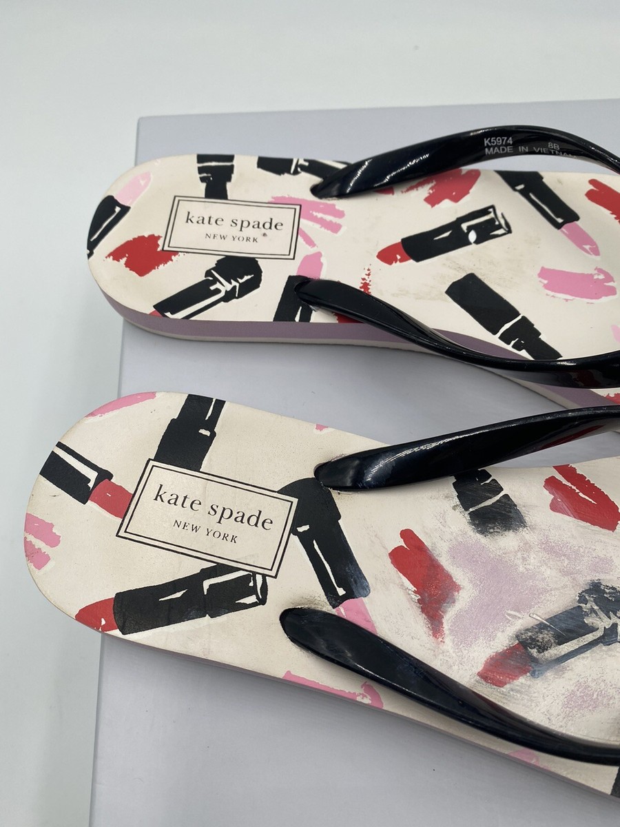 Kate Spade FELDON Size 8 B Multicolor Flip Flop Sandals | eBay
