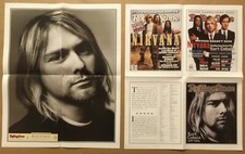 Nirvana KURT COBAIN Rare 1999 POSTER LIMITED Rolling Stone Magazine 18x22 USA