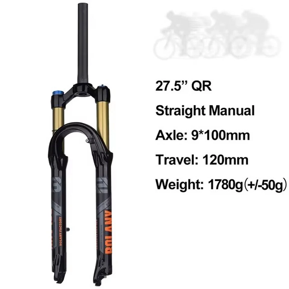 Suspension Forks Mountain Bike Suspension Fork 26/27.5/29 Inch MTB Bicycle UK - Image 2 of 4