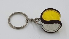 HURLING KEY CHAIN. SLIOTAR 6 PIECES - TINY HURLING BALL KEY CHAIN - HAND SEWN